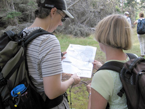 Hikers in Duck Harbor